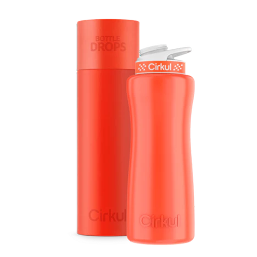 Limited Edition: 32oz. Neon Orange-Red Stainless Steel Bottle & Lid